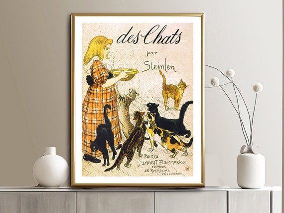 テオフィル・スタンラン作「Des Chats par Steinlen