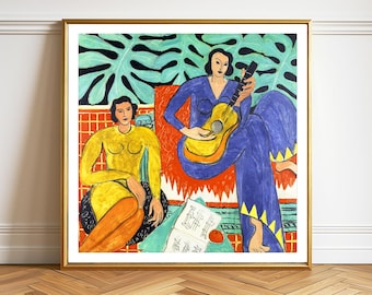 Henri Matisse "The Music" Fine Art Print: Modern Wall Decor
