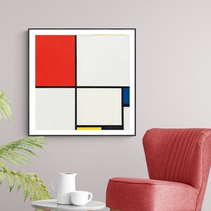 Composition No. III by Piet Mondrian Fine Art Print - Etsy