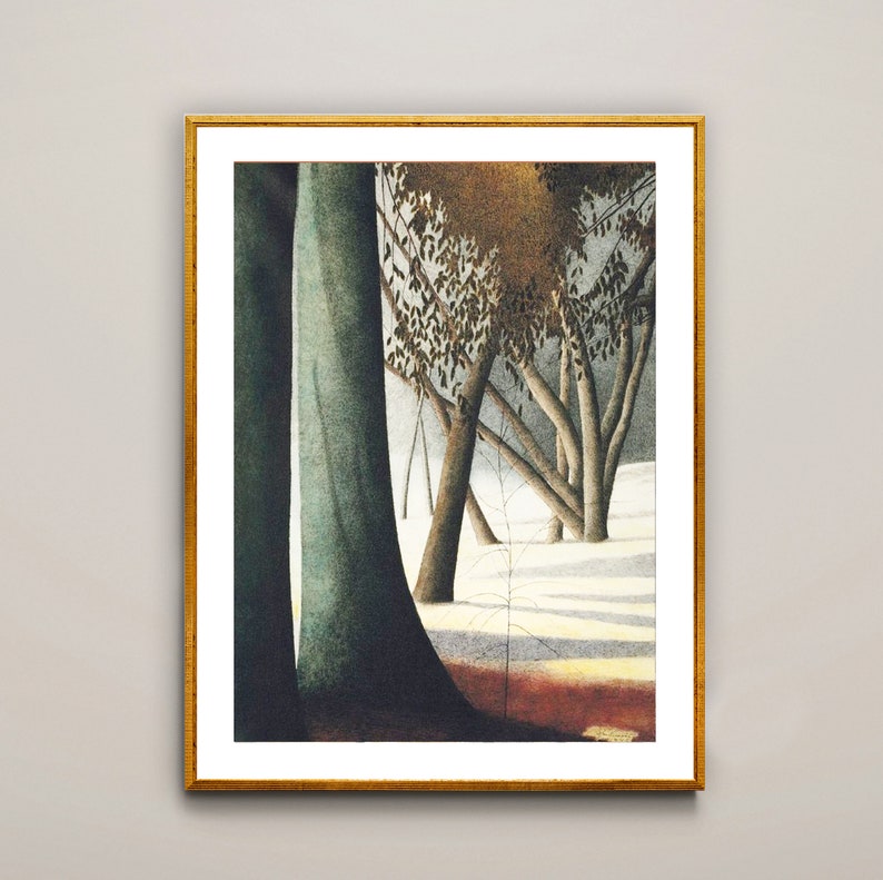 A Forest by Leon Spilliaert Fine Art Print Botanical Artwork, Landscape Painting, Nature Print, Deco Interior image 1