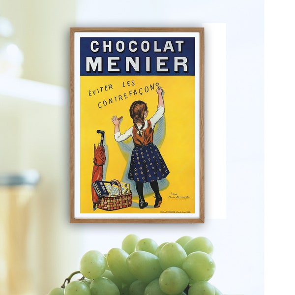 MAGNIFIQUE PLAQUE DECORATIVE : CHOCOLAT MENIER ★★ I