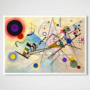 Composition VIII by Wassily Kandinsky, Fine Art Print, Modern Artwork, Expressionist Poster, Abstract Wall Décor, Colorful Wall Art image 2