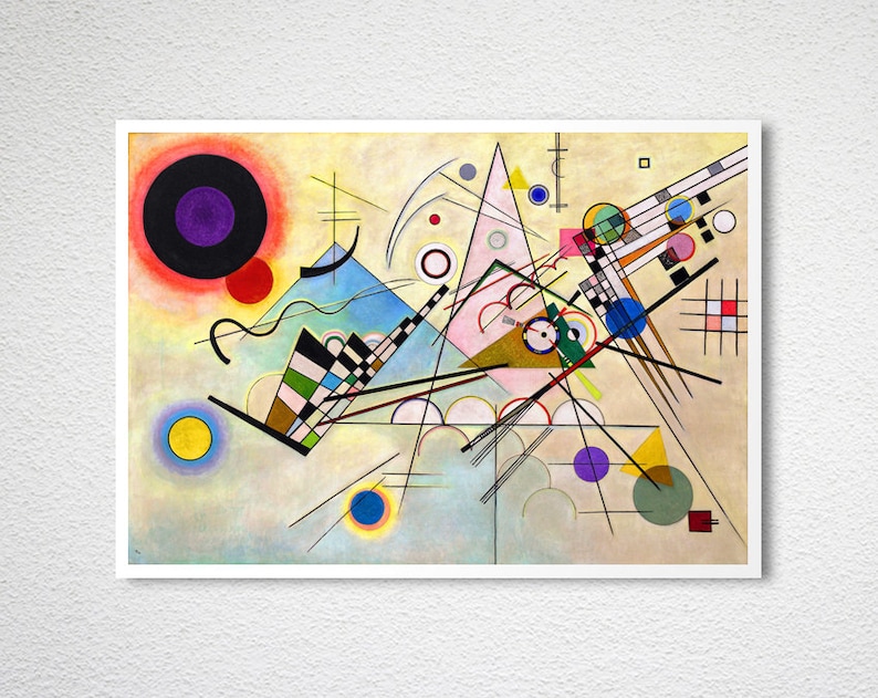 Composition VIII by Wassily Kandinsky, Fine Art Print, Modern Artwork, Expressionist Poster, Abstract Wall Décor, Colorful Wall Art image 2