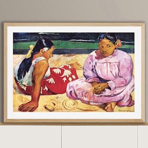 Tahitian Women by Paul Gauguin Fine Art Print - Poster Paper or Canvas Print / Gift Idea / Wall Decor
