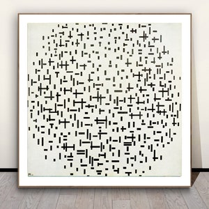Komposition von Piet Mondrian Fine Art Print - Abstrakte Kunst / Geschenkidee / Wanddeko