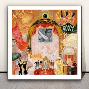 The Cathedrals of Broadway by Florine Stettheimer Fine Art Print, Figurative Poster, Art Deco Wall Art,  Modern Art