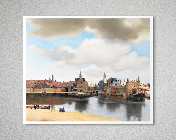Johannes Vermeer View of Delft Vintage Fine Art Print