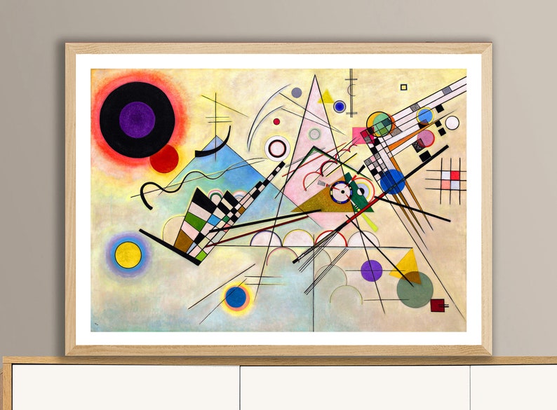 Composition VIII by Wassily Kandinsky, Fine Art Print, Modern Artwork, Expressionist Poster, Abstract Wall Décor, Colorful Wall Art image 1