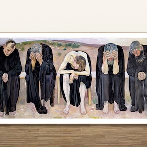The Disappointed Souls by Ferdinand Hodler Fine Art Print Wall Décor, Figurative Artwork, Deco Interior image 2