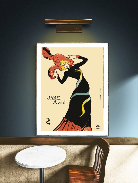 Jane Avril by Toulouse Lautrec: Art Nouveau Poster Print - Etsy