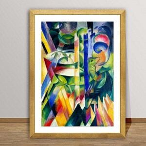 The Little Mountain Goats by Franz Marc by Fine Art Print - Animal Print / Gift Idea / Wall Decor