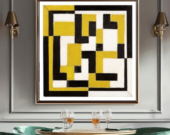 Theo Van Doesburg Composition Art Print: Abstract Geometric Painting