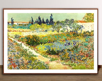 Van Gogh Garden at Arles Print: Impressionist Landscape Art