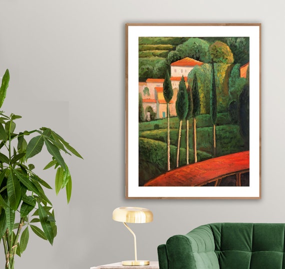 Art Gift or Canvas Print Idea Etsy South Decor of France - / Modigliani Wall Amedeo Print Paper Fine Landscape, Poster / by