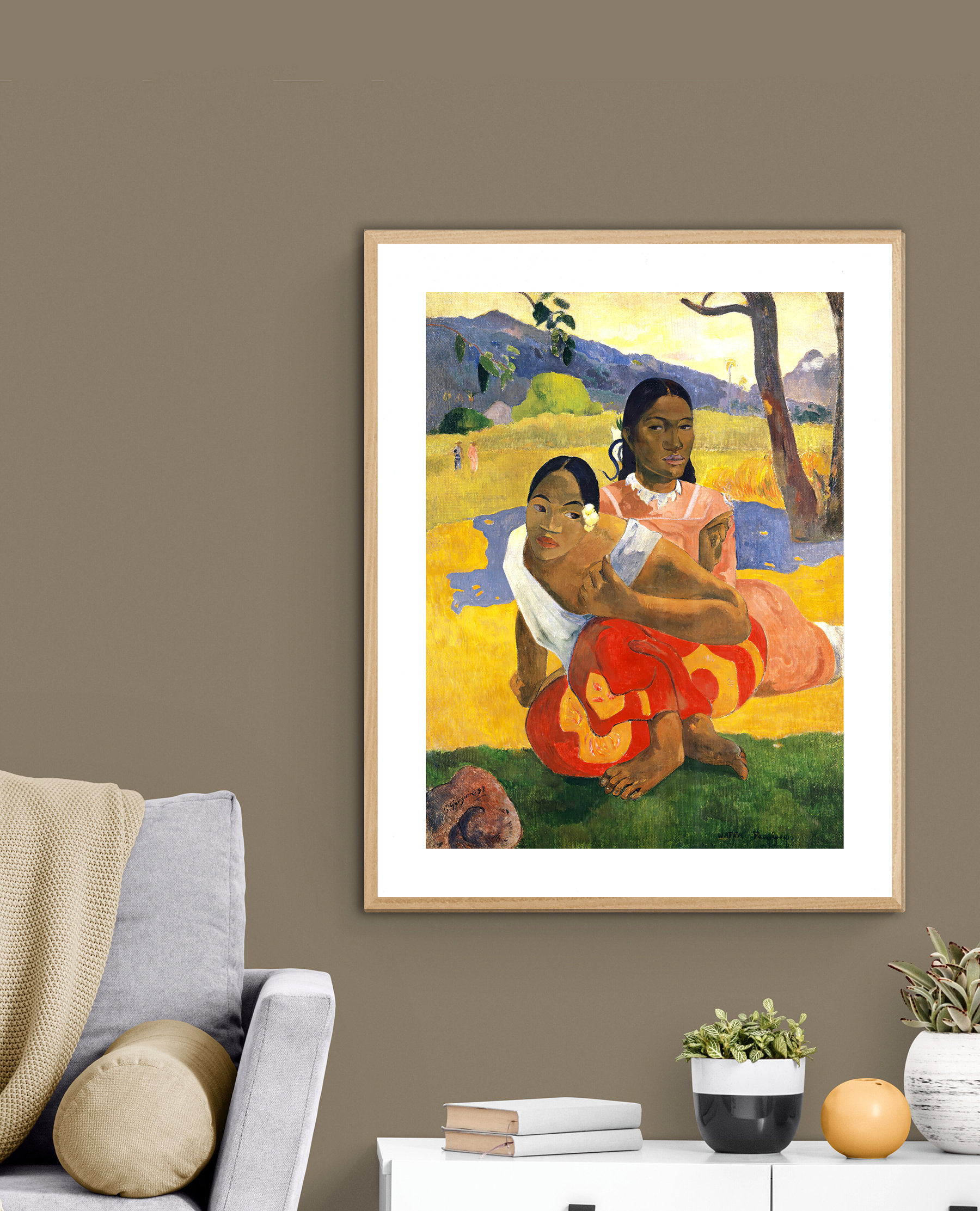 ポール・ゴーギャン、【ナフェア・フォア・イポイポ（いつ嫁ぐのか）】 Paul Gauguin（ポール ゴーギャン） ナフェア・ファア・イポイポ