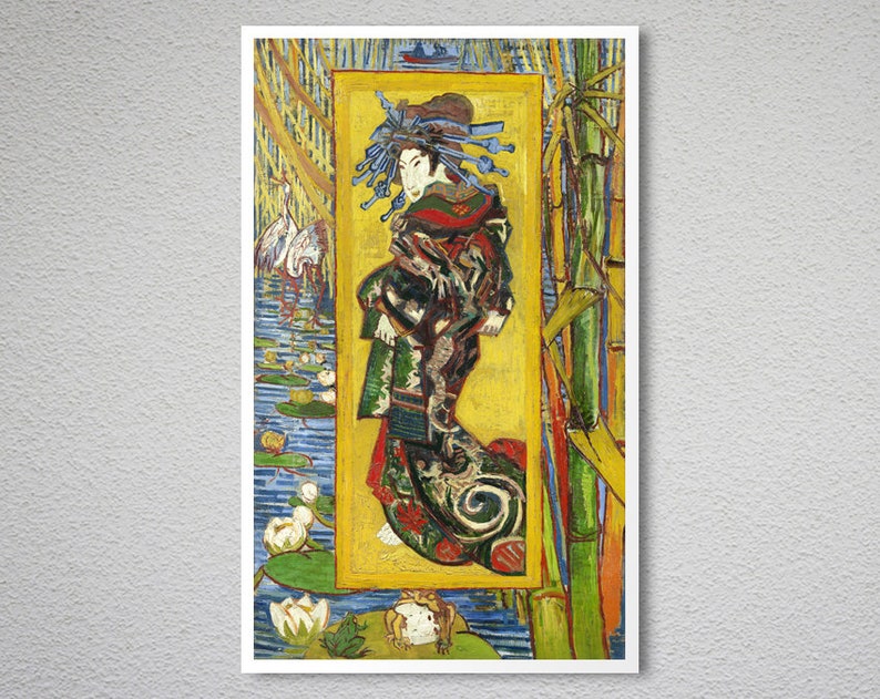 The Courtesan after Eisen by Vincent Van Gogh Fine Art Print Etsy