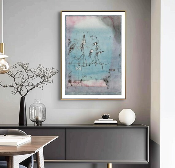 Paul Klee Twittering Machine Print: Abstract Whimsical Art - Etsy