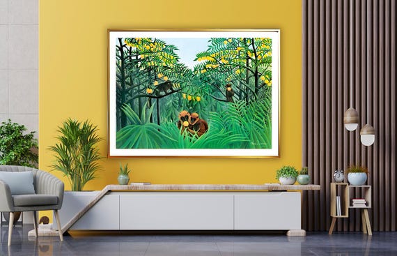 Henri Rousseau Apes in the Orange Grove Fine Art Print - Etsy