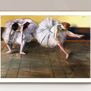 Dancers by Edgar Degas, Fine Art Print, Impressionist Poster, Realist Wall Art, Ballet Artwork, Figurative Painting, Dancing Poster
