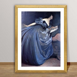 Althea Reading by John White Alexander Fine Art Print - Figurative Art / Gift Idea / Romantic Wall Decor