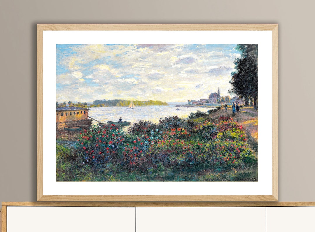 The Seine at Argenteuil by Claude Monet Fine Art Print - Poster Paper ...