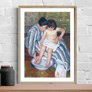 The Bath by Mary Cassatt Fine Art Print - Poster Paper or Canvas Print / Gift Idea / Wall Decor