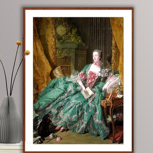 Madame Pompadour by François Boucher Fine Art Print - Portrait Artwork, Historical Portrait