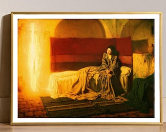 La Anunciación de Henry Ossawa Tanner: Impresión de bellas artes