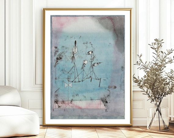 Paul Klee Twittering Machine Print: Abstract Whimsical Art - Etsy