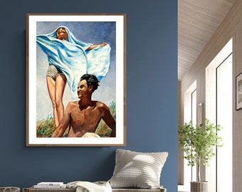 Printemps (Spring) Realist Art Fine Art Print -  Figurative Art, Gift Idea, Wall Decor