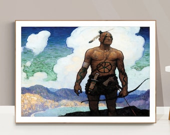 The Last of the Mohicans by  Newell Convers Wyeth Fine Art Print - Poster Paper or Canvas Print / Gift Idea / Wall Decor