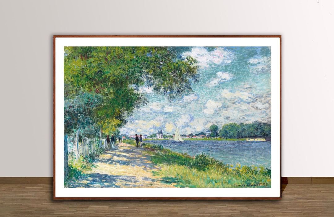 The Seine at Argenteuil by Claude Monet Fine Art Print Poster Paper or ...