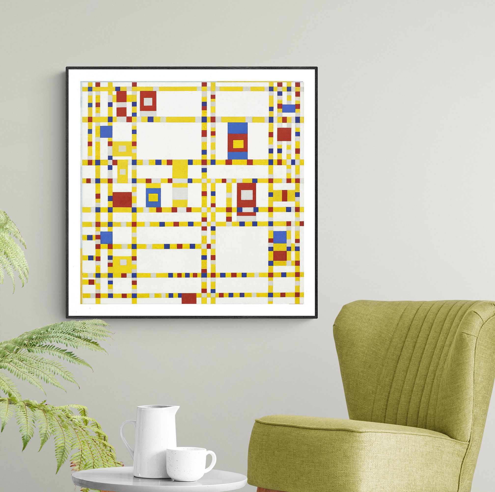 Broadway Boogie Woogie 1942 by Piet Mondrian Fine Art Print - Etsy UK