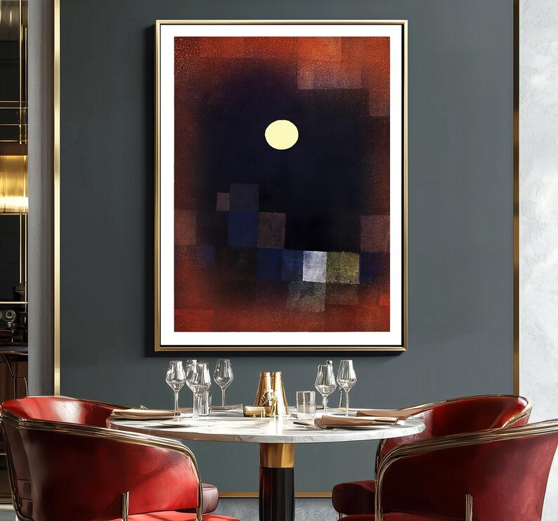 Paul Klee Moonrise Abstract Art Print: Fine Art Reproduction - Etsy