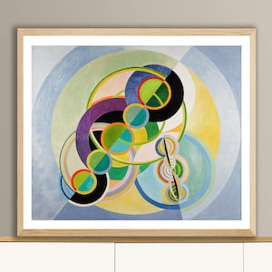 Rythme Circulaire van Robert Delaunay Fine Art Print - abstracte kunst, hedendaagse kunst, kunst aan de muur orphist, modern wanddecor