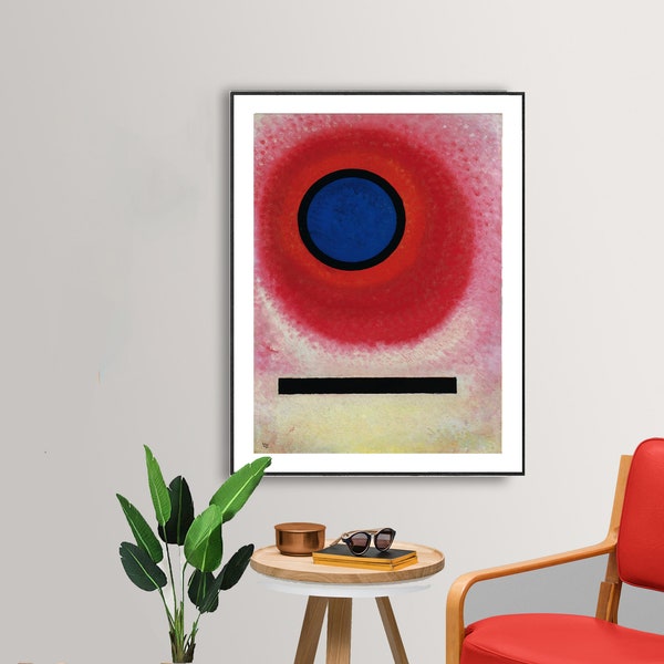 Cercle Bleu II (Blauer Kreis II) by Wassily Kandinsky, Fine Art Print, Modern Artwork, Expressionist Poster, Abstract Wall Décor