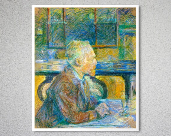 Vincent Van Gogh door Henri de Toulouse Lautrec Fine Art Print - Etsy België