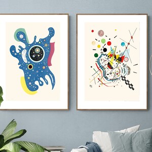 Wassily Kandinsky Sammlung, 2er-Set (Sterne, Zum Meer und zur Sonne) Abstrakte Fine Art Prints - Abstrakte Drucke, moderne Kunst