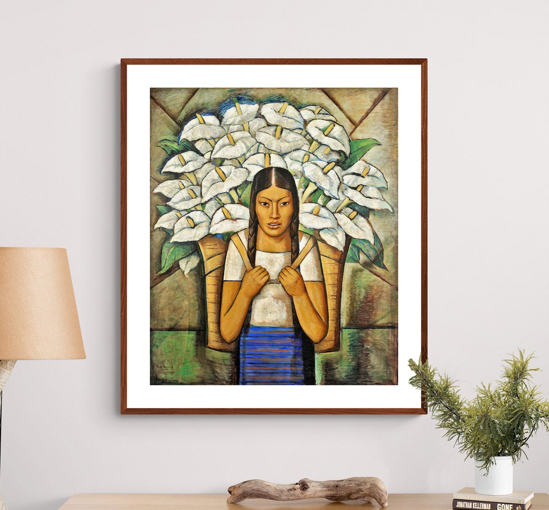 Calla Lily Vendor by Alfredo Ramos Martinez Fine Art Print Poster Paper