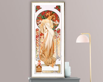 Parfumerie Gellé Frères, Sylvanis Essence by Alphonse Mucha Fine Art Print - Poster Paper or Canvas Print / Gift Idea / Wall Decor