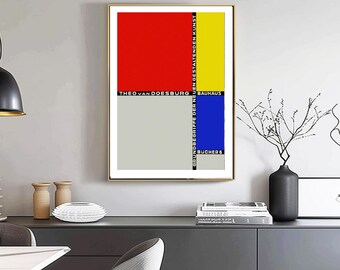 Theo Van Doesburg Bauhaus Poster: Abstract Fine Art Print