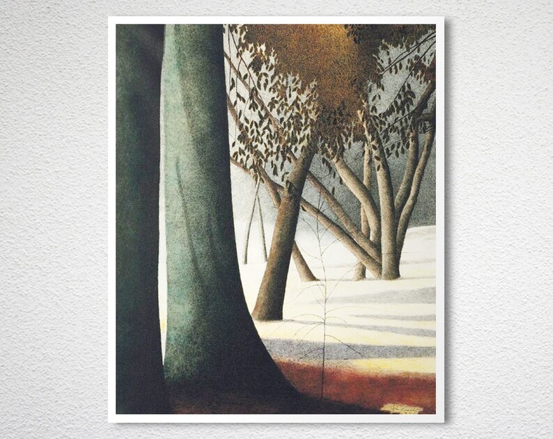 A Forest by Leon Spilliaert Fine Art Print Botanical Artwork, Landscape Painting, Nature Print, Deco Interior image 3