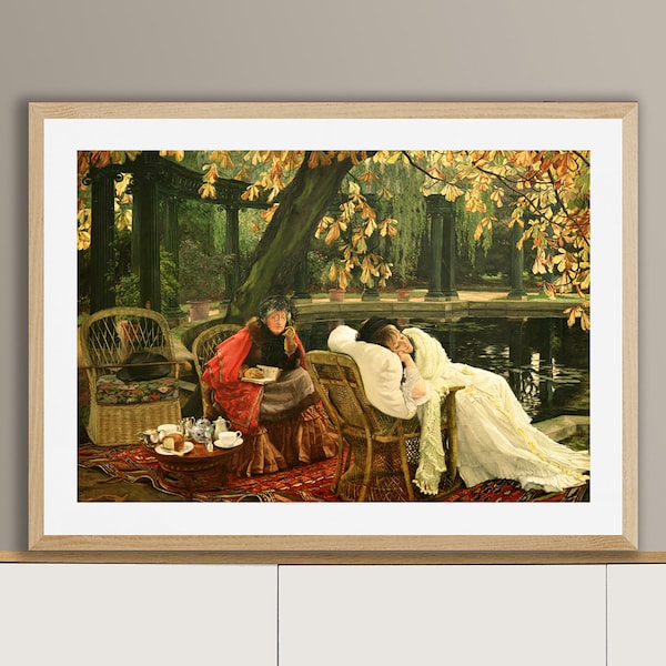 The Convalescent by James Tissot Fine Art Print - Poster Paper or Canvas Print / Gift Idea / Wall Decor