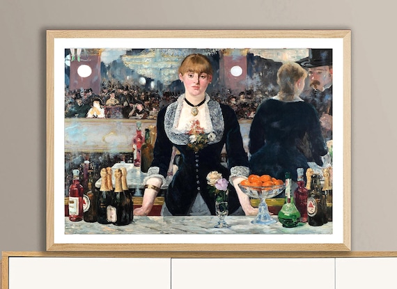 エドゥアール・マネ「フォリー・ベルジェールのバー」版画：印象派の