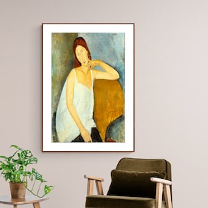 Jeanne Hebuterne by Amedeo Modigliani Fine Art Print - Etsy