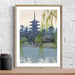 Sarusawa Pond by Hiroshi Yoshida Fine Art Print - Poster Paper, Canvas Print / Gift Idea / Wall Decor