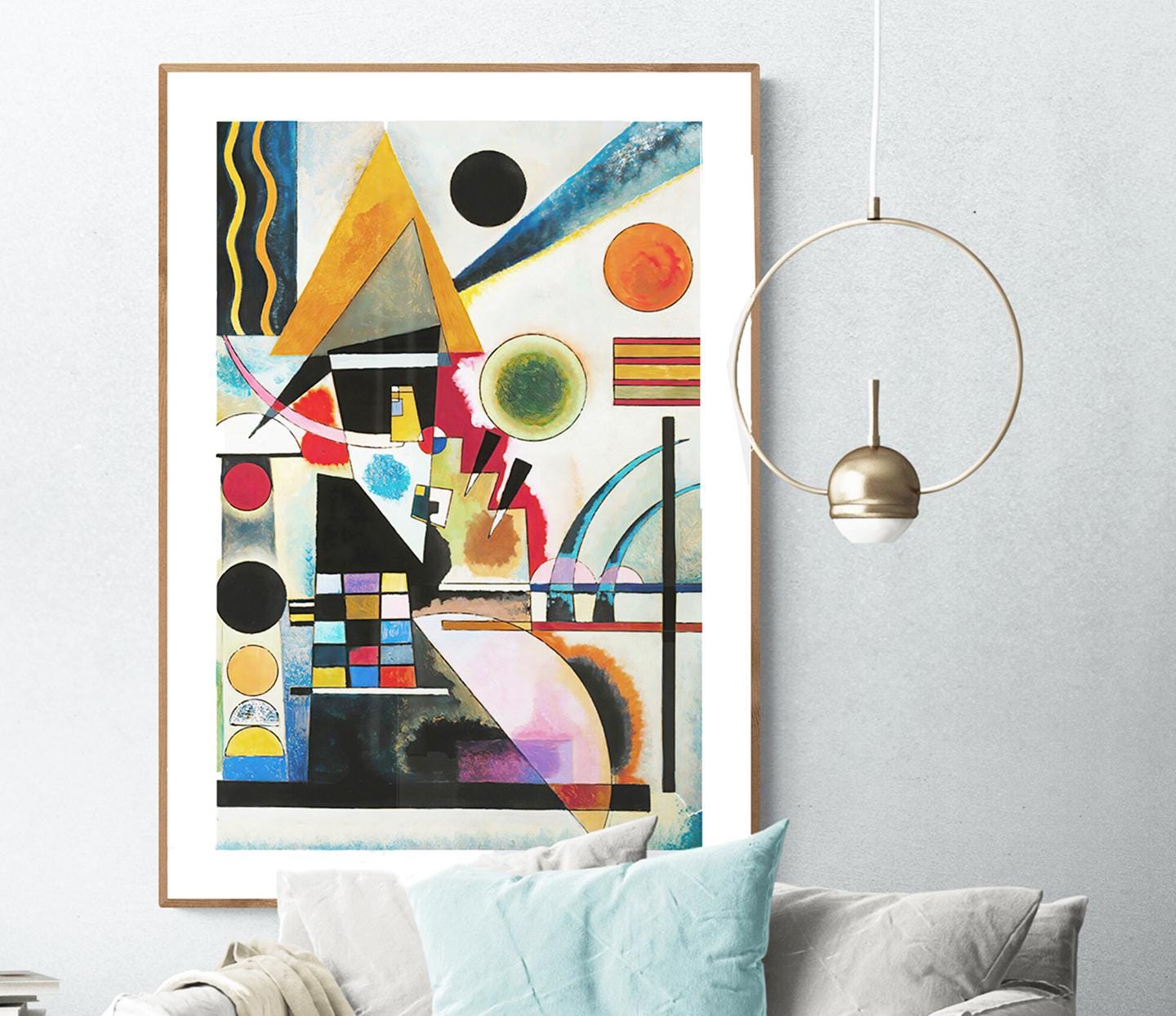 Swinging by Wassily Kandinsky Fine Art Print - Abstract Painting, Modern Decorative Print, Kandinsky Lovers