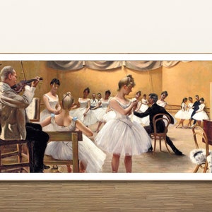 The Royal Theatre Ballet School, Copenhagen by Paul Fischer Fine Art Print - Poster Paper or Canvas Print / Gift Idea / Wall Decor