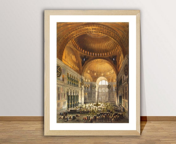 Hagia Sophia Art Print by Gaspare Fossati: Religious Wall Decor - Etsy