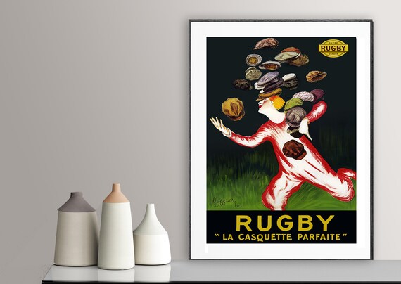 Leonetto Cappiello: Rugby La Casquette Vintage Poster Print